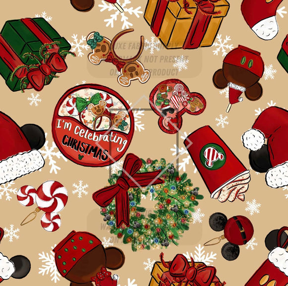 ****PREORDER**** Cozy Mouse Christmas Fabric Items