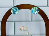 Ocean Tye Dye Studs