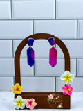 Ornate Bars Purple Watercolor