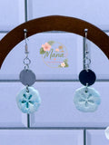 Blue Sand Dollar Dangles