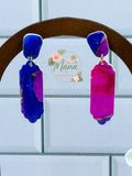 Ornate Bars Purple Watercolor