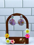 Round Watercolor Flowers