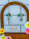 Tattoo Sunflowers Cross Dangles