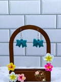 Teal bows