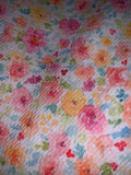 Shades of Pink Watercolor Floral Fabric Items