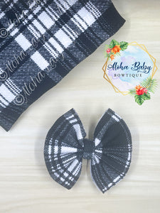 Black & White Plaid Fabric Items