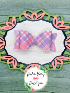 Pink & Lavender Plaid Lani