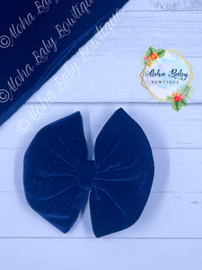 Dark Navy Velvet Fabric Items