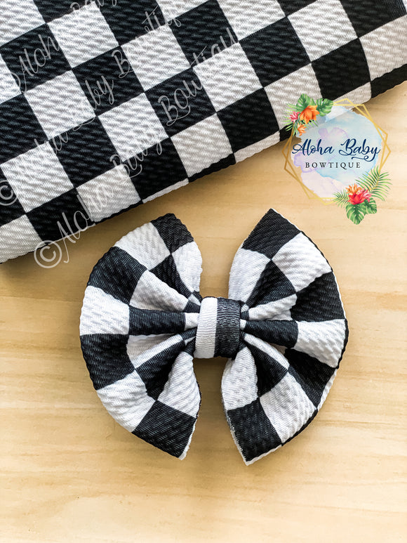 Black Checkered Fabric Items