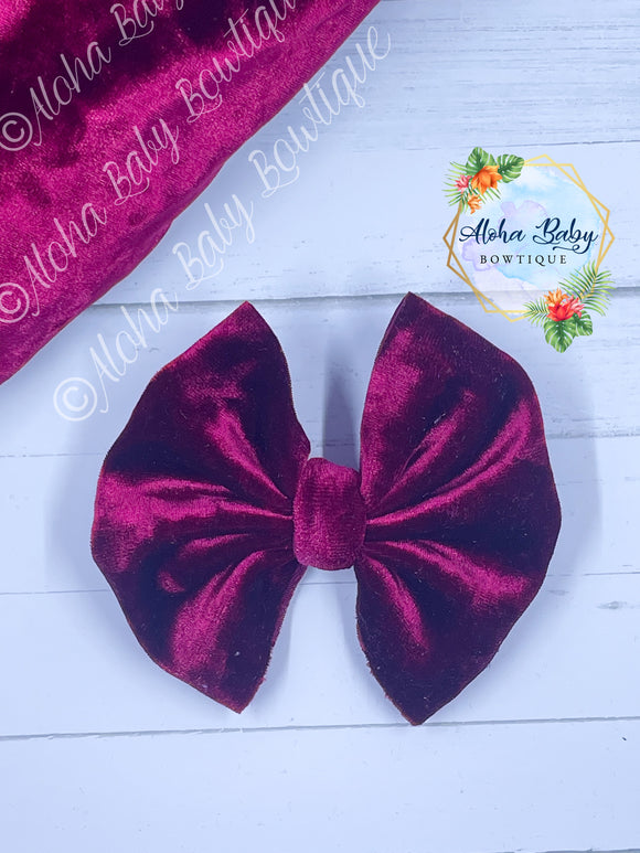 Crimson Velvet Fabric Items