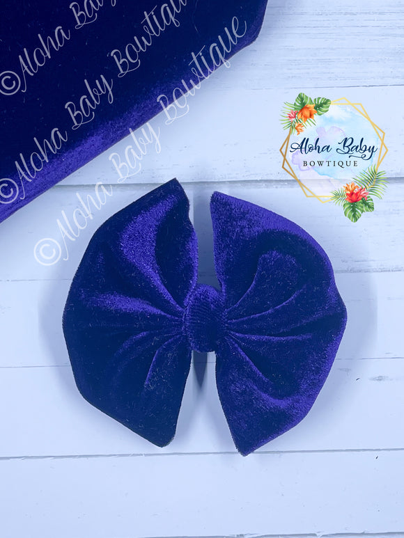 Deep Purple Velvet Fabric Items