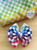 Rainbow Checkered Fabric Items