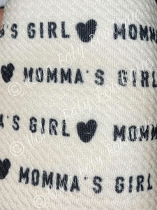 B/W Momma’s Girl Fabric Items