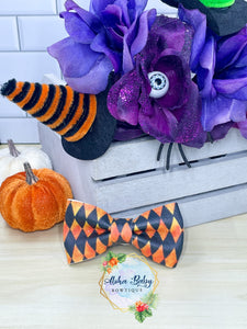 Halloween Diamond Clip-On Bow Tie