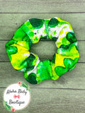 Green Watercolor Shamrocks Fabric Items