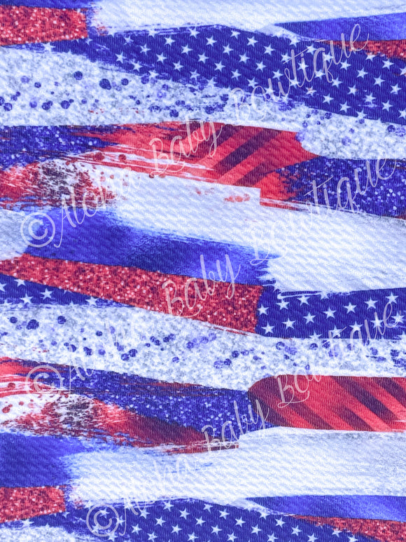 American Flag Brushstrokes Fabric Items