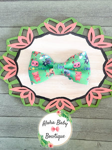 Green Coco J J Clip-On Bow Tie