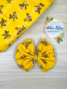 DBP Yellow Floral Fabric Items