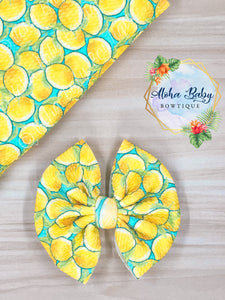 Turquoise Lemon Fabric Items