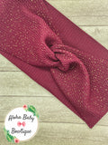 Maroon Glitter Fabric Items