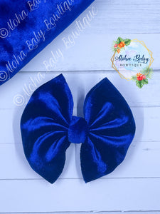 Royal Blue Velvet Fabric Items