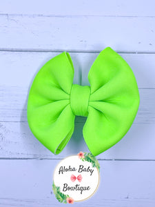 Neon Green Scuba Fabric Items