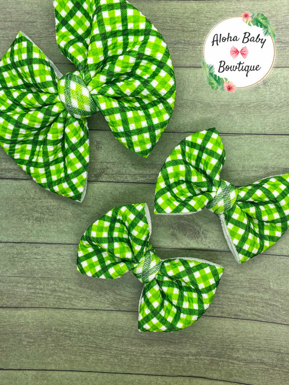 Green Plaid Fabric Items