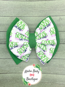 Cookie Dealer Double Fabric Bow