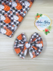 Buffalo Plaid Pumpkin Fabric Items