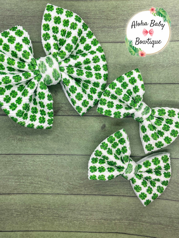 Shamrock Faux Glitter Fabric Items