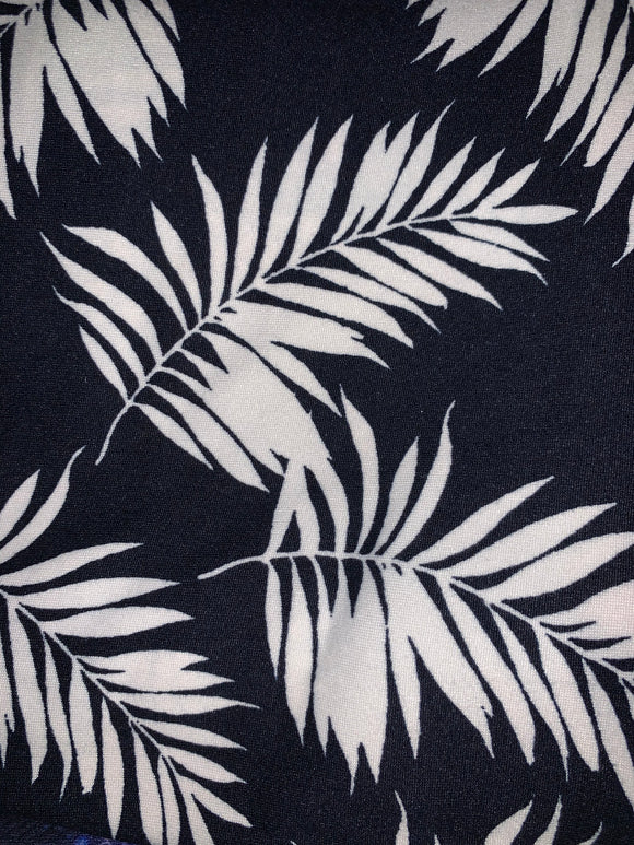 DBP Navy Palm Fabric Items