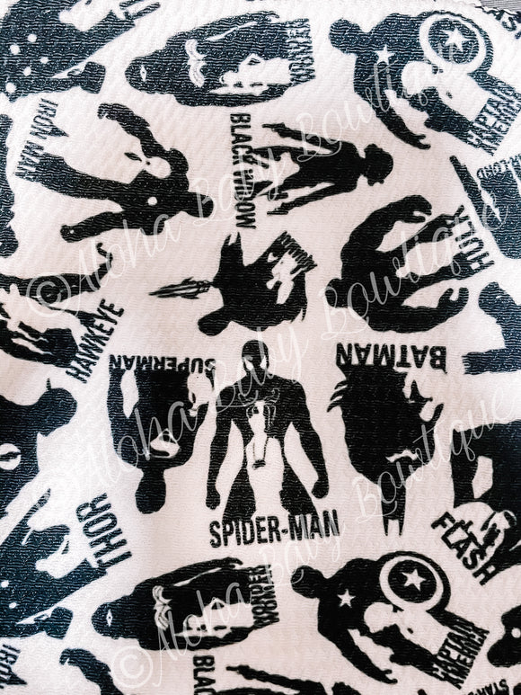 Black DC/Marv Heroes Fabric Items