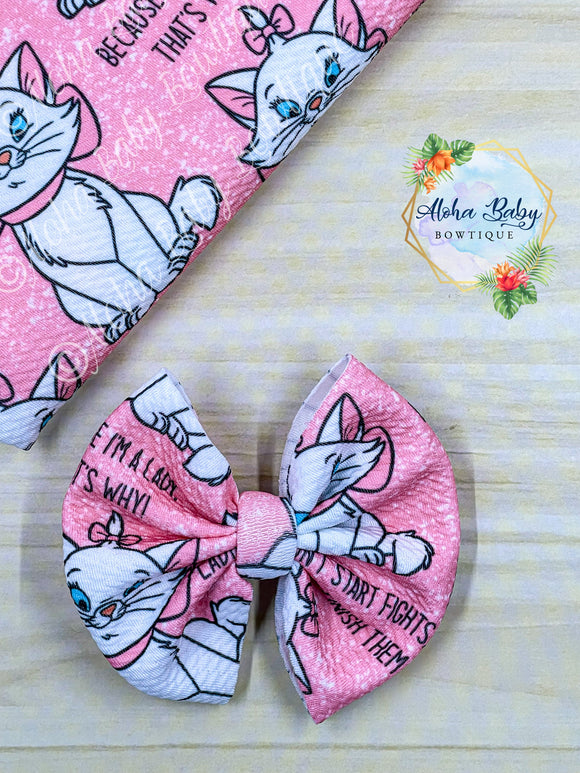 Girly Cat Fabric Items