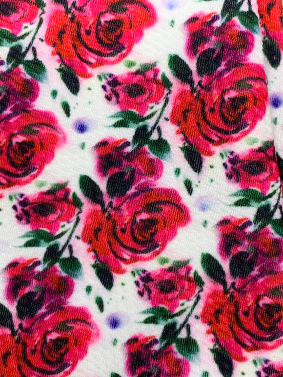 Watercolor Roses Fabric Items