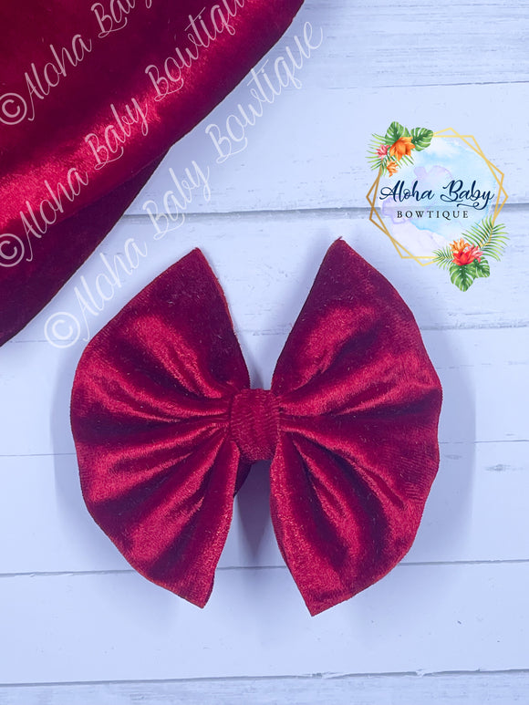 Blood Red Velvet Fabric Items