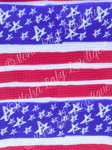 RWB Stars & Stripes Sketch Fabric Items