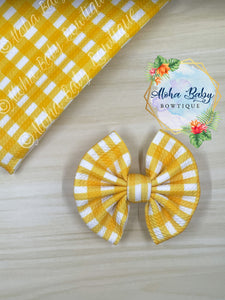 Orange Gingham Fabric Items