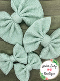 Mint Glitter Fabric Items