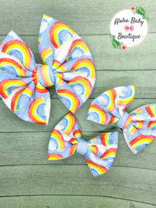 Bright Rainbows Fabric Items