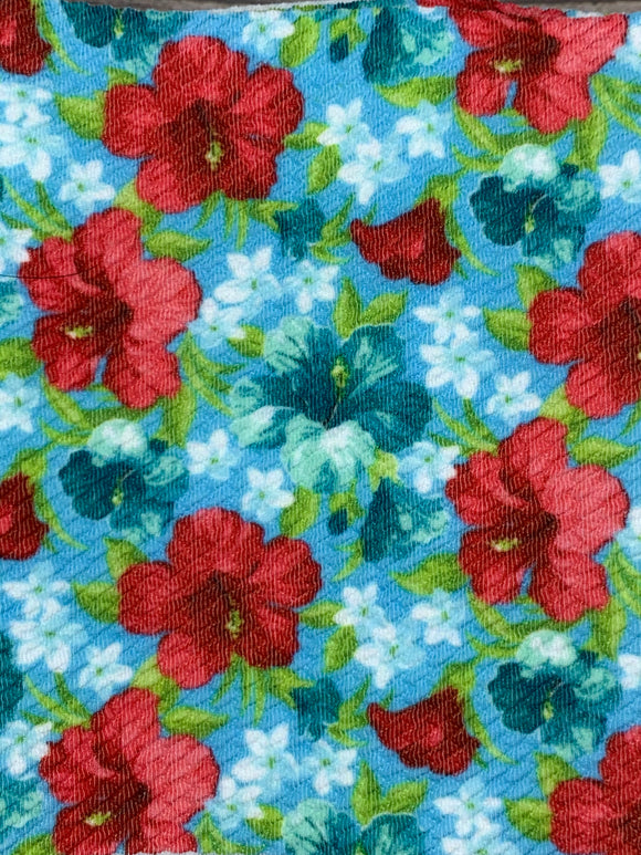 Bright Hibiscus Fabric Items