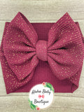 Maroon Glitter Fabric Items