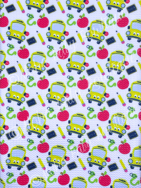 School Bus Fabric Items