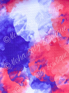 RWB Tye Dye Clouds Fabric Items