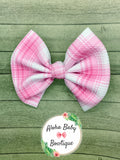 Pink Plaid Fabric Items