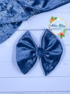 Slate Grey Crushed Velvet Fabric Items