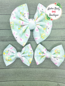 Mint Bunny Fabric Items