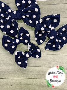 Dark Navy Polka Dots Fabric Items