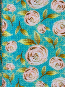 Turquoise Roses Fabric Items