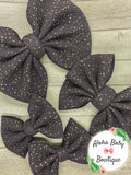 Black Glitter Fabric Items