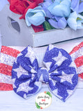 Faux Glitter Stars & Stripes Double Fabric Items